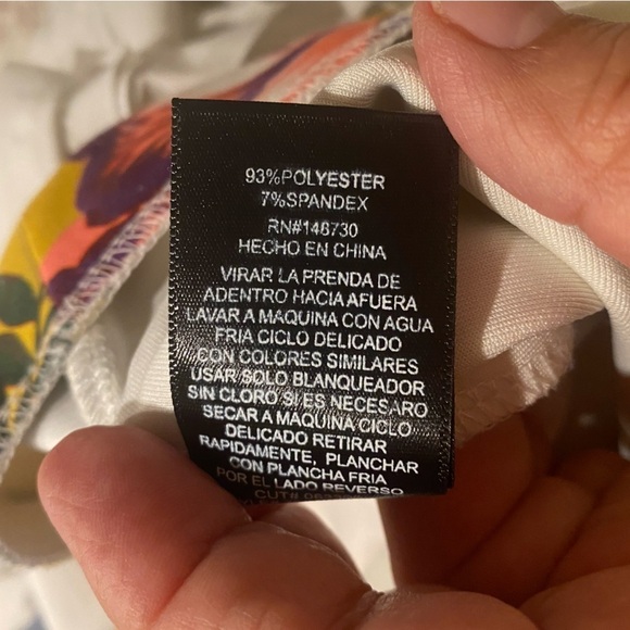 ECI New York Women's Elastic Waist Pull on Floral Midi Length Skirt Size Small - Picture 7 of 8